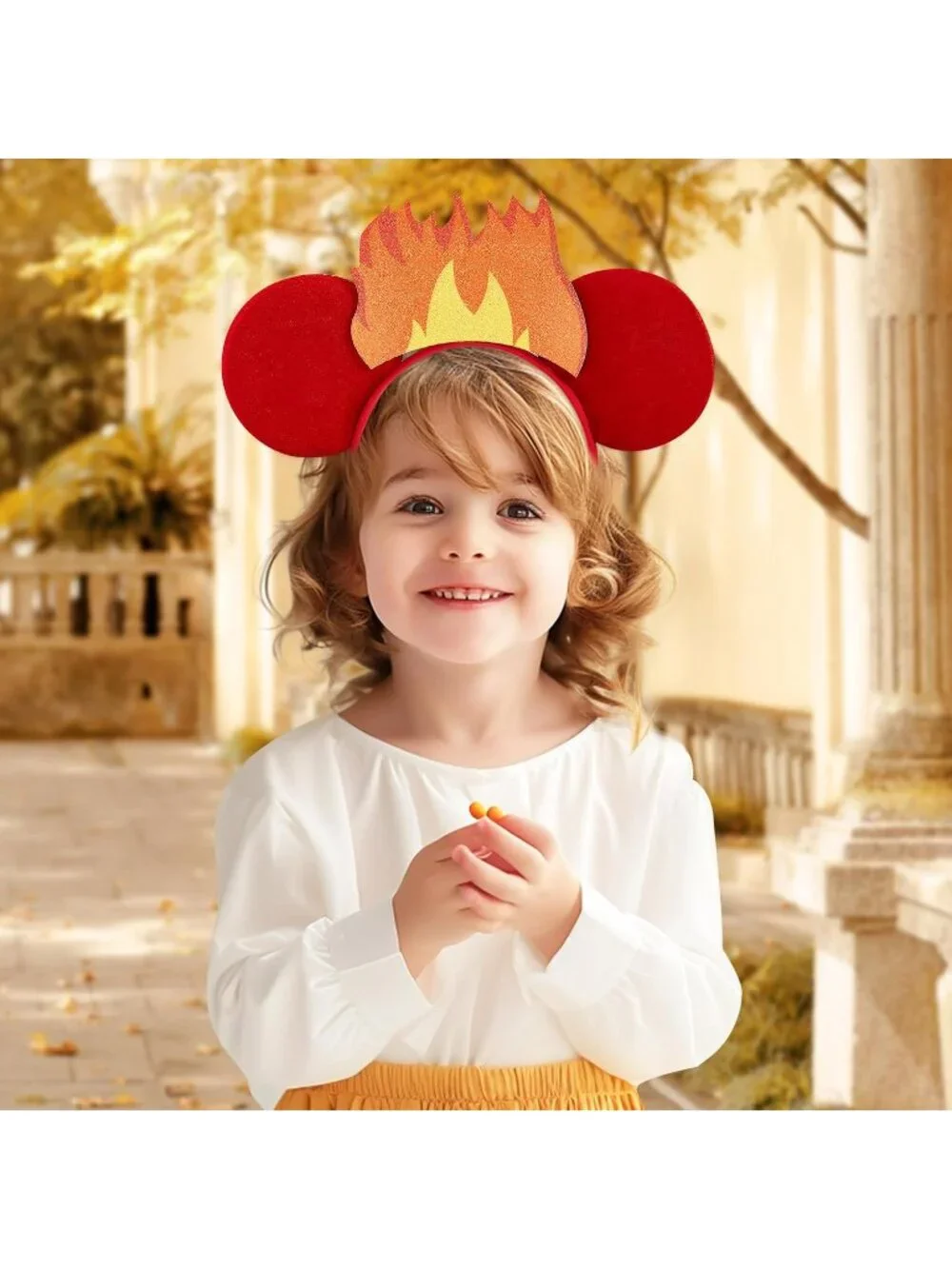 Women Red Cartoon Mickey Mouse Costume Headband For Cosplay